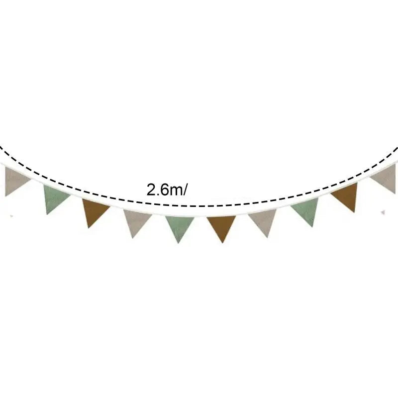 Guirlande à Fanions en Tissu minimaliste