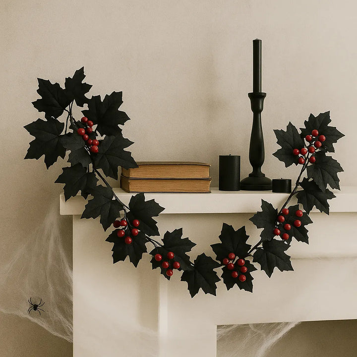 Guirlande Feuilles d’Erables Noires
