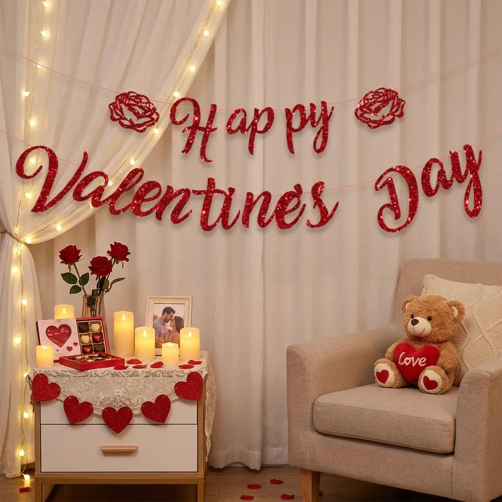Guirlande Happy Valentine’s Day Scintillante