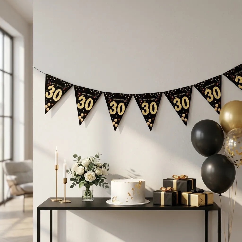 Guirlande Joyeux Anniversaire 30 Ans Moderne