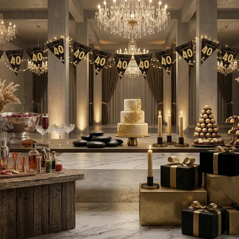 Guirlande Joyeux Anniversaire 40 Ans Moderne