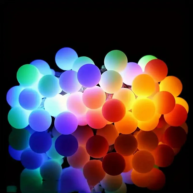Guirlande LED Multicolore Solaire glamour