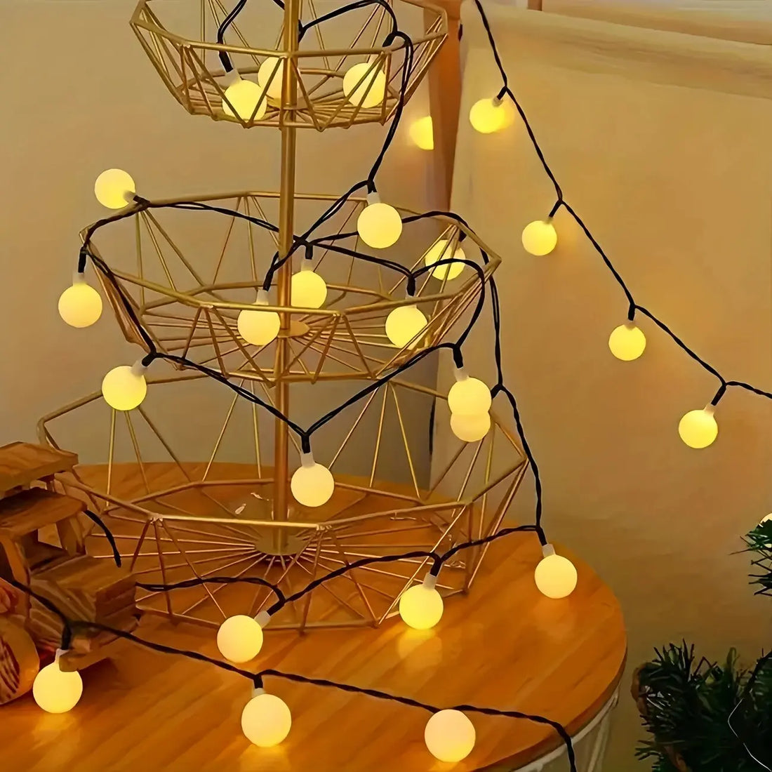 Guirlande LED Solaire Blanc Chaud unique