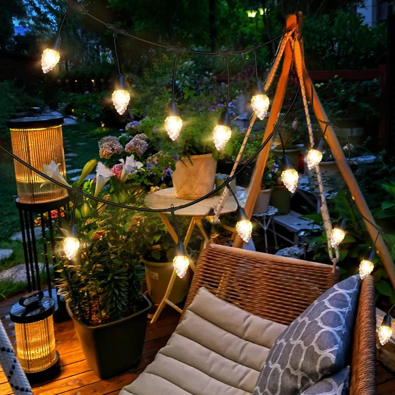 Guirlande LED solaire Extérieur raffiné