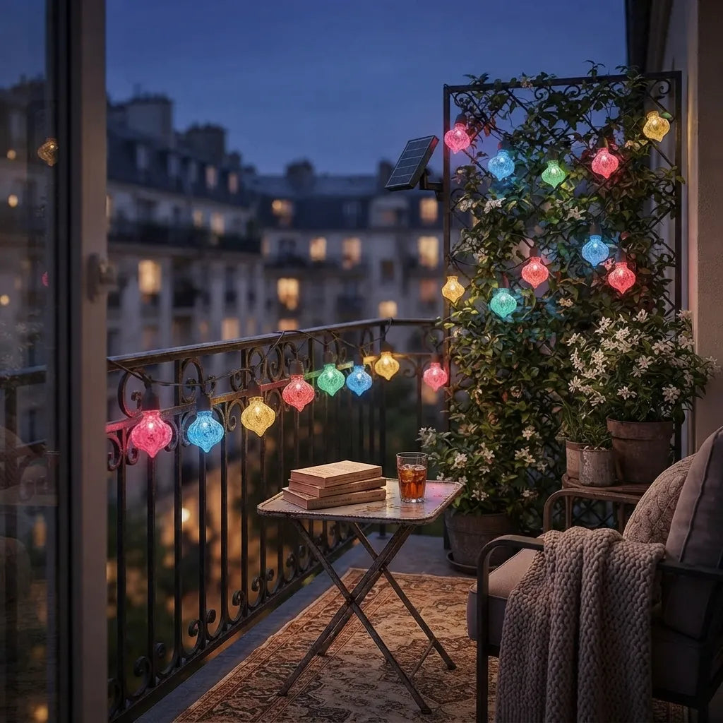 Guirlande LED solaire Vintage Originale