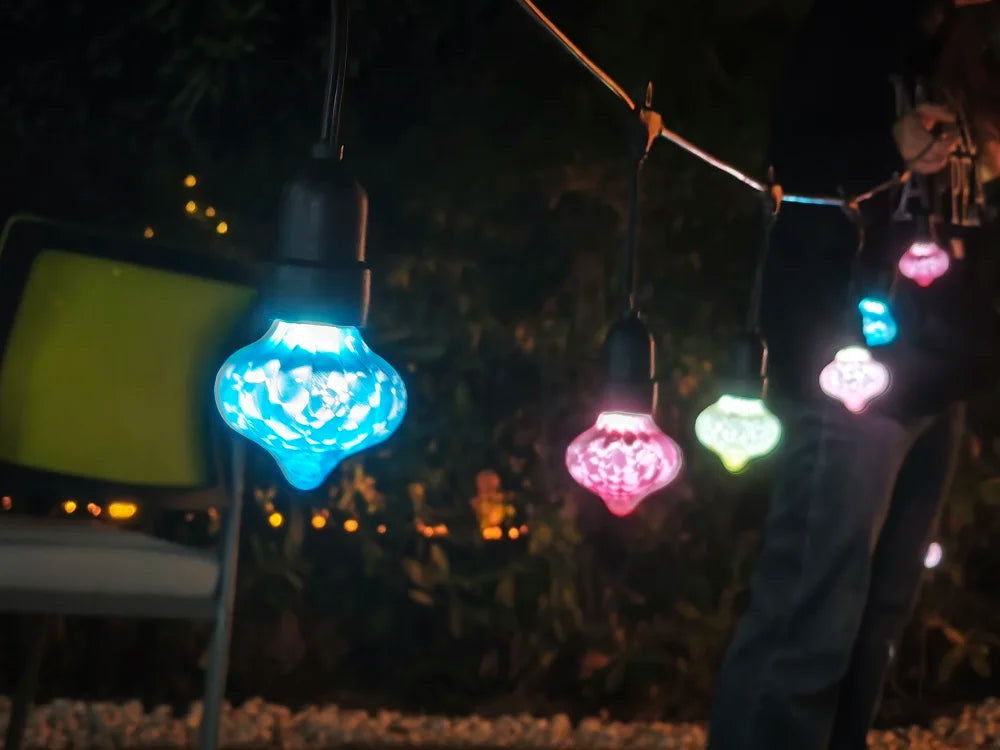 Guirlande LED solaire Vintage rétro