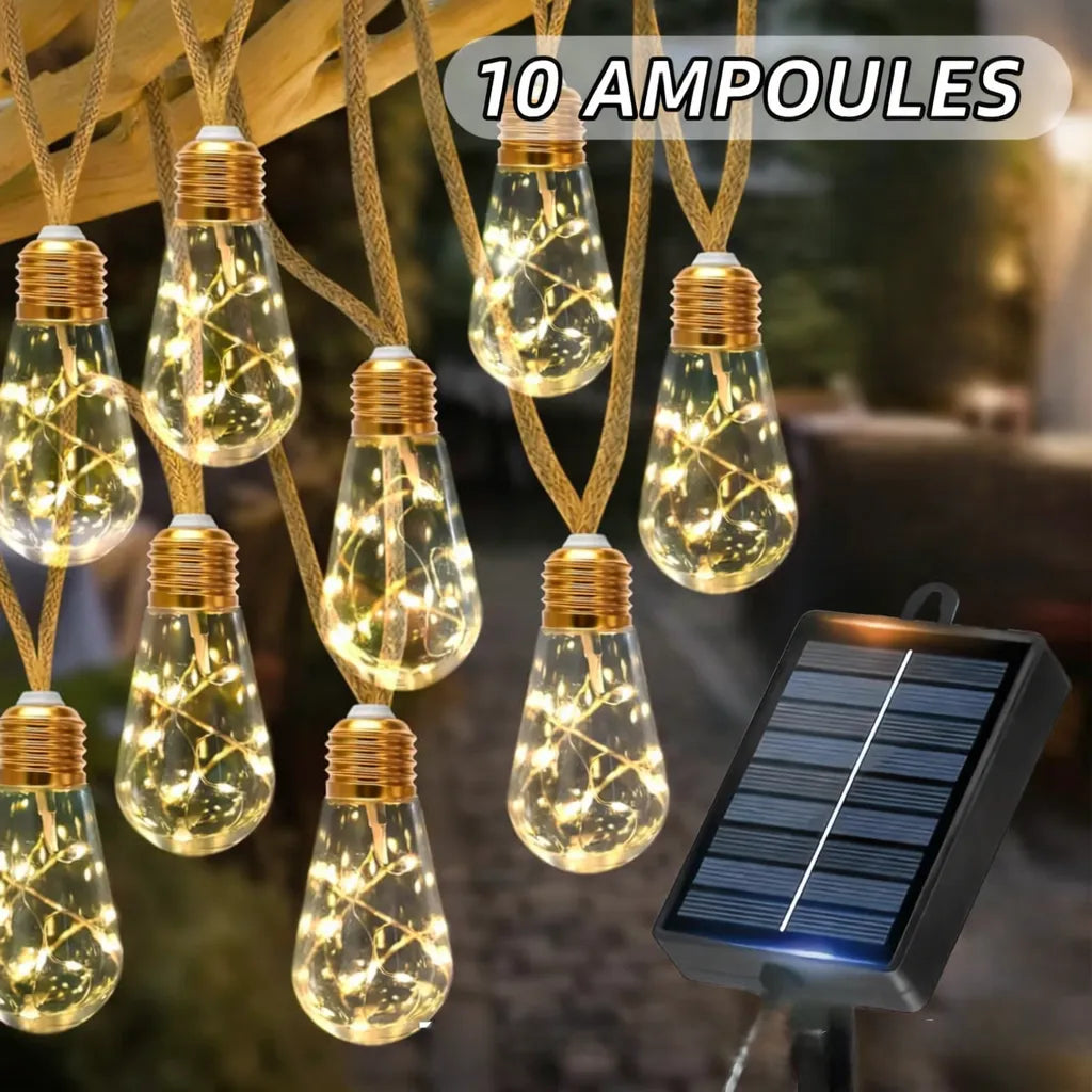 Guirlande Lumineuse Ampoules Design Chaleureux