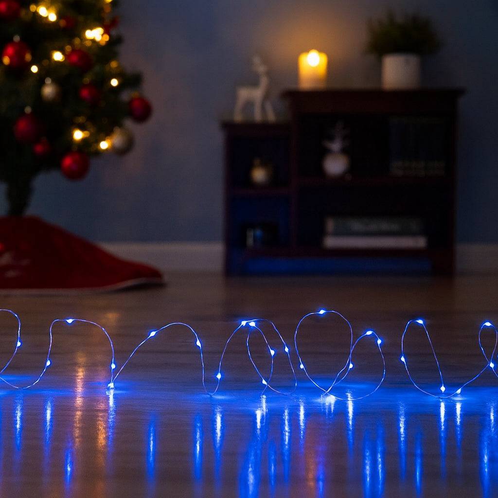 Guirlande Lumineuse Bleue Sapin
