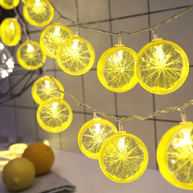 Guirlande Lumineuse Citron Rondelle