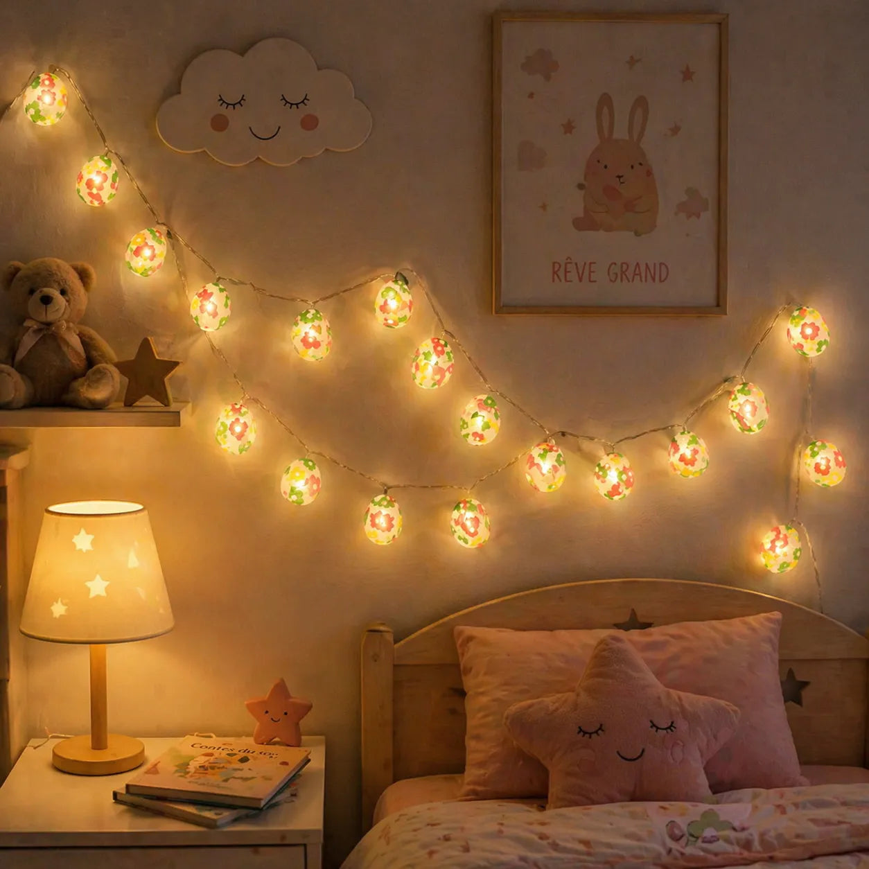 Guirlande Lumineuse Déco Pâques chic