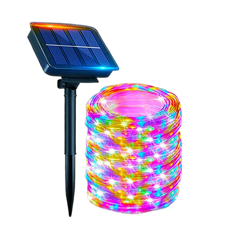 Guirlande Lumineuse Extérieure Multicolore Solaire