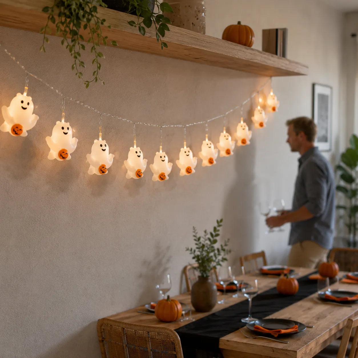 Guirlande Lumineuse Fantôme Halloween Cool