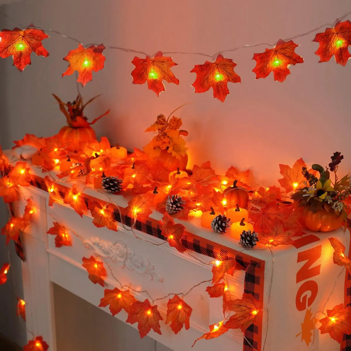 Guirlande Lumineuse Feuille d’Erable Festive