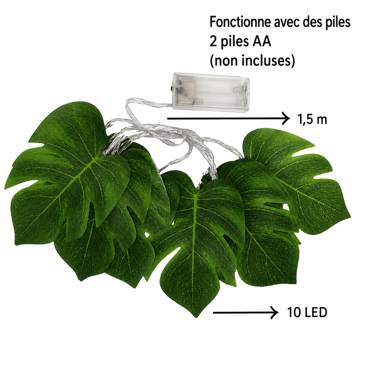 Guirlande Lumineuse Feuilles de Palmier Petit