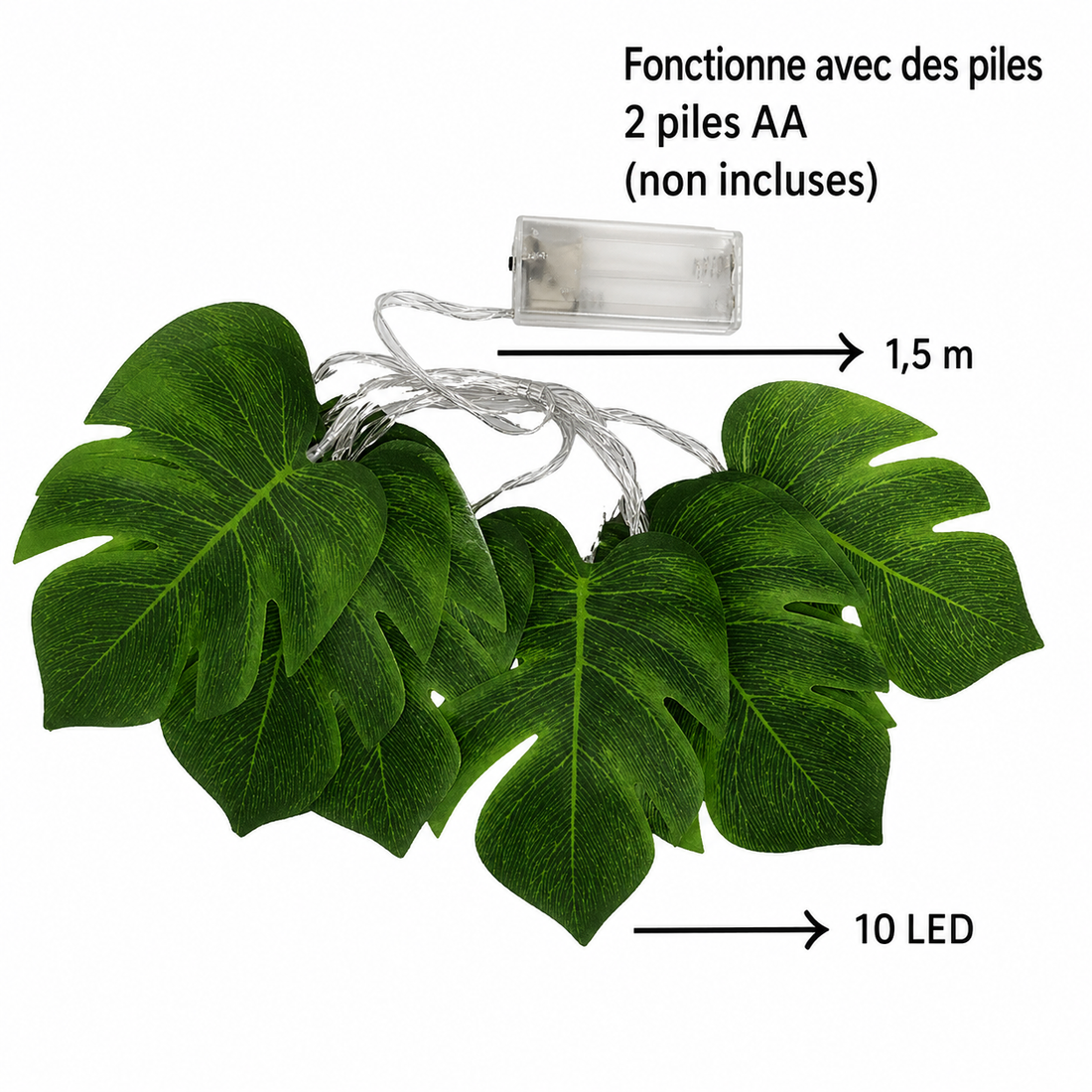 Guirlande Lumineuse Feuilles de Palmier Petit