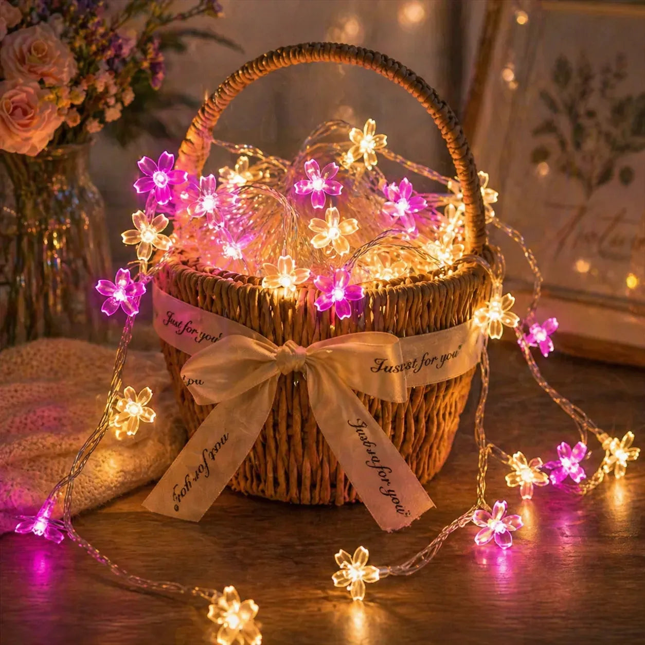 Guirlande Lumineuse Fleurs de Cerisier Design moderne