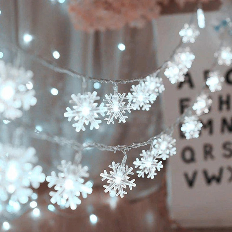 Guirlande Lumineuse Flocon Blanc Froid