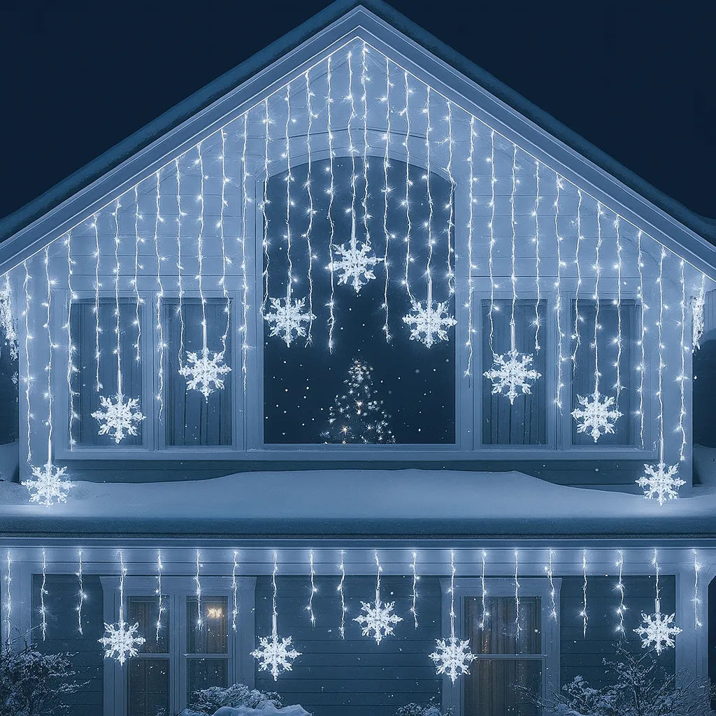 Guirlande Lumineuse Flocon Blanc Froid Chic