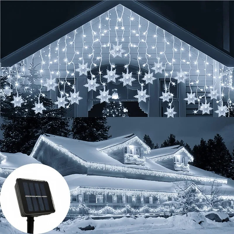 Guirlande Lumineuse Flocon Blanc Froid Stylé