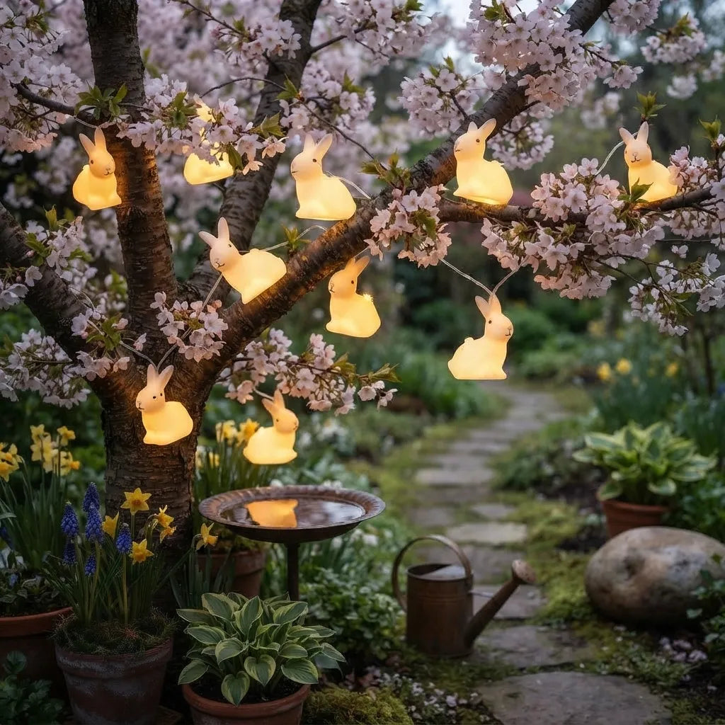 Guirlande Lumineuse Lapins LED Minimaliste