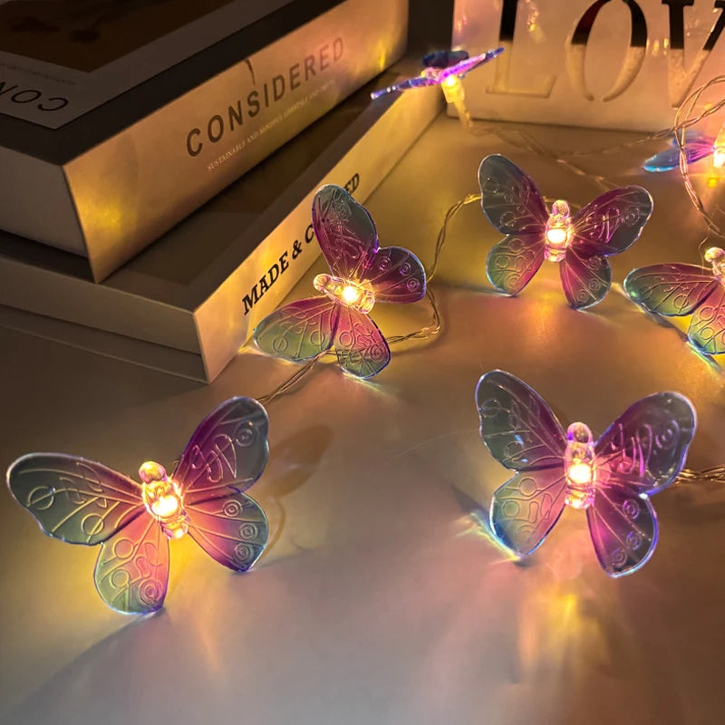 Guirlande Lumineuse Papillons Violets Moderne