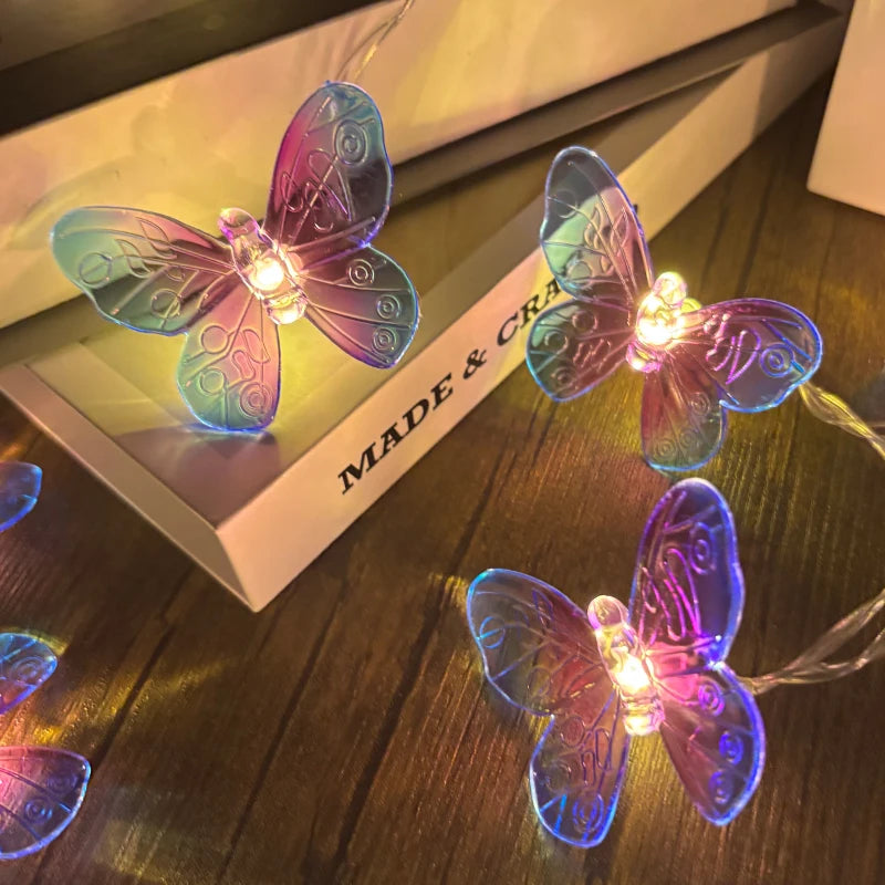 Guirlande Lumineuse Papillons Violets Unique