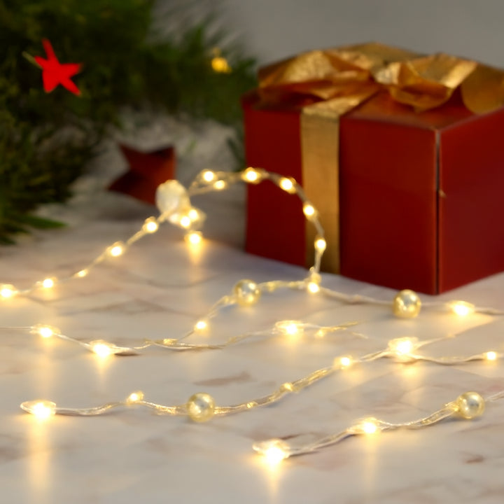 Guirlande Lumineuse À Perles Blanches