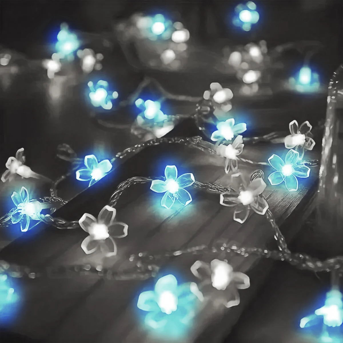 Guirlande Lumineuse Sakura Bleu et Blanc raffiné
