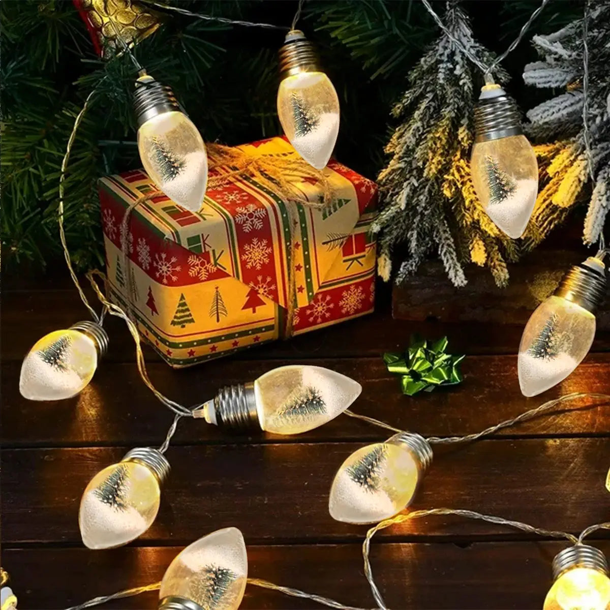 Guirlande Lumineuse à Sapin Enneigé