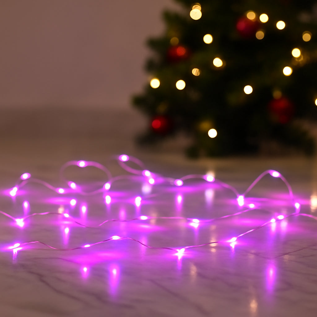 Guirlande Lumineuse Sapin Rose