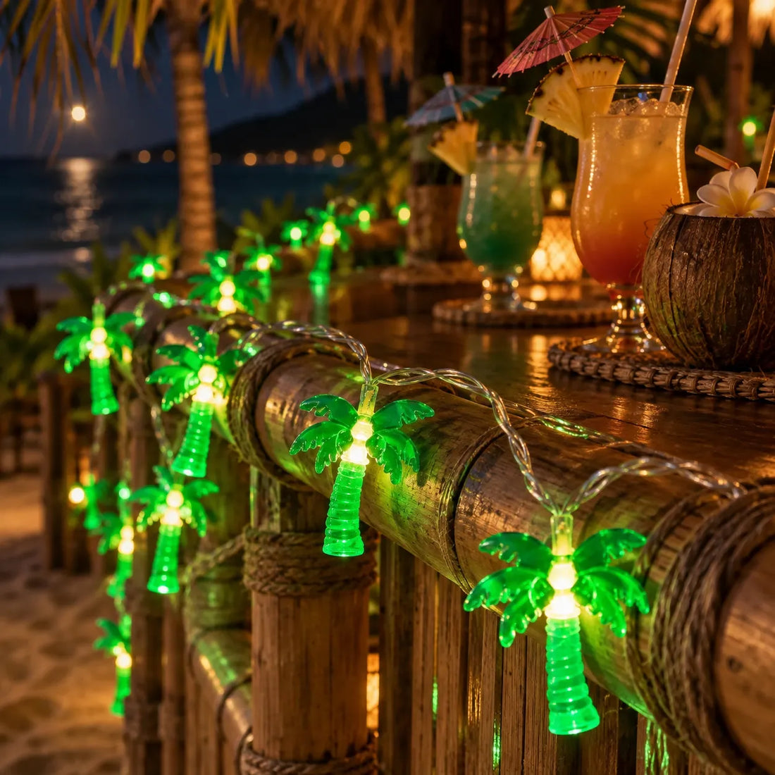 Guirlande Lumineuse de Cocotiers Exotique