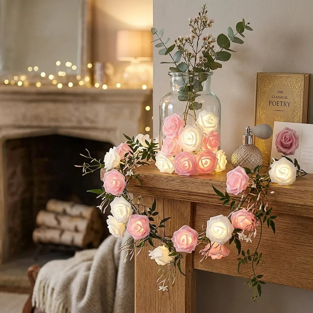 Guirlande Lumineuse de Roses Originale