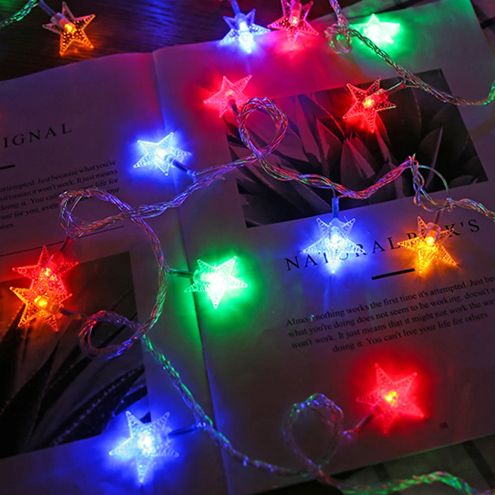 Guirlande Lumineuse Étoile Multicolore Légère