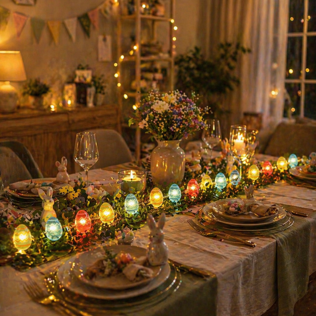 Guirlande Lumineuse Œufs de Pâques 
