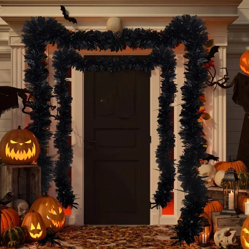 Guirlande Noire Noël Stylé