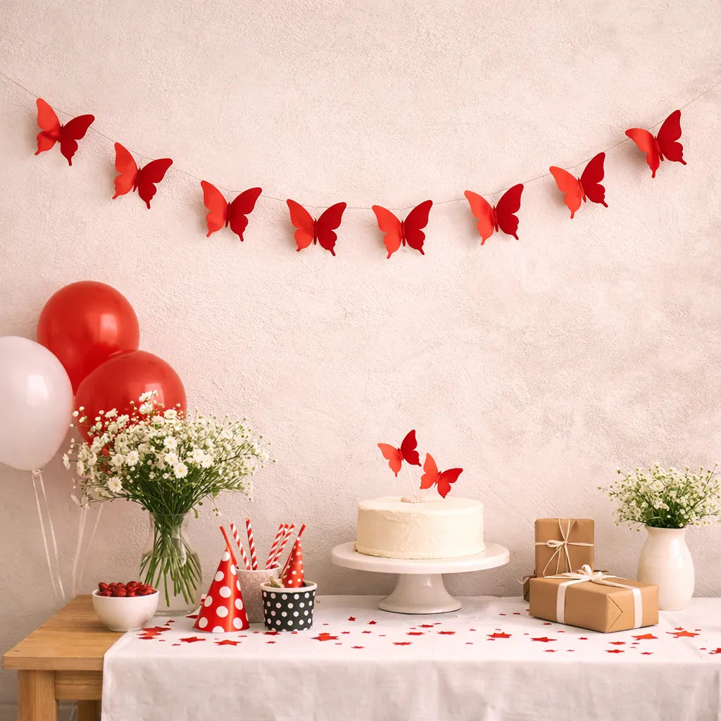 Guirlande Papillon Rouge Design
