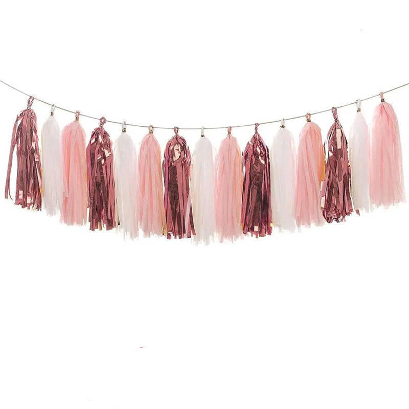 Guirlande Pompons Rose Gold Jolie