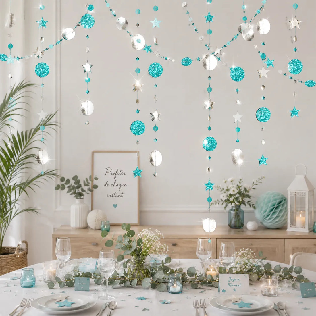 Guirlande Ronds et Etoiles féerique