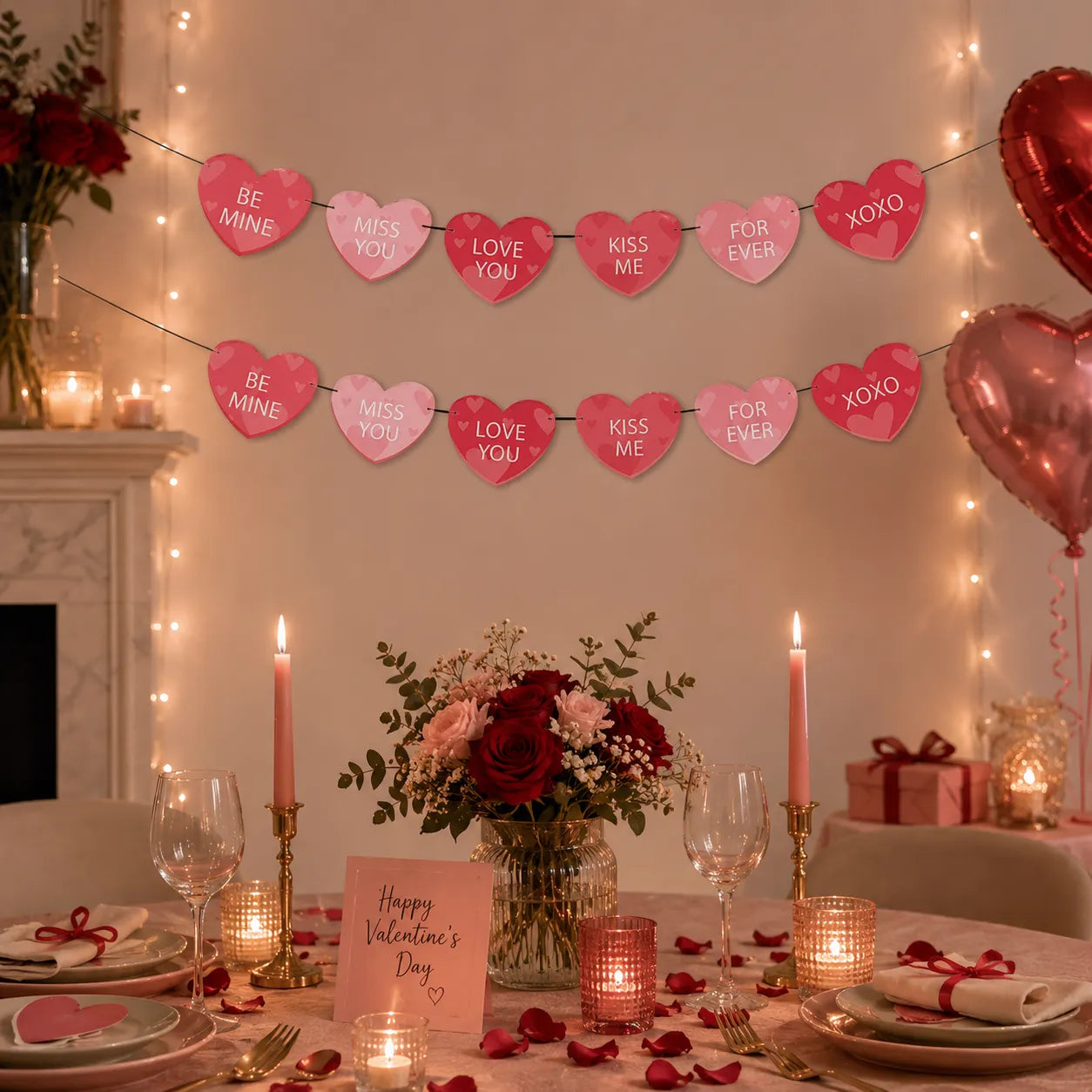 Guirlande Saint-Valentin Cœurs Originale unique