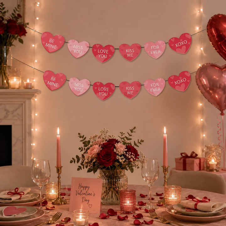 Guirlande Saint-Valentin Cœurs Originale unique