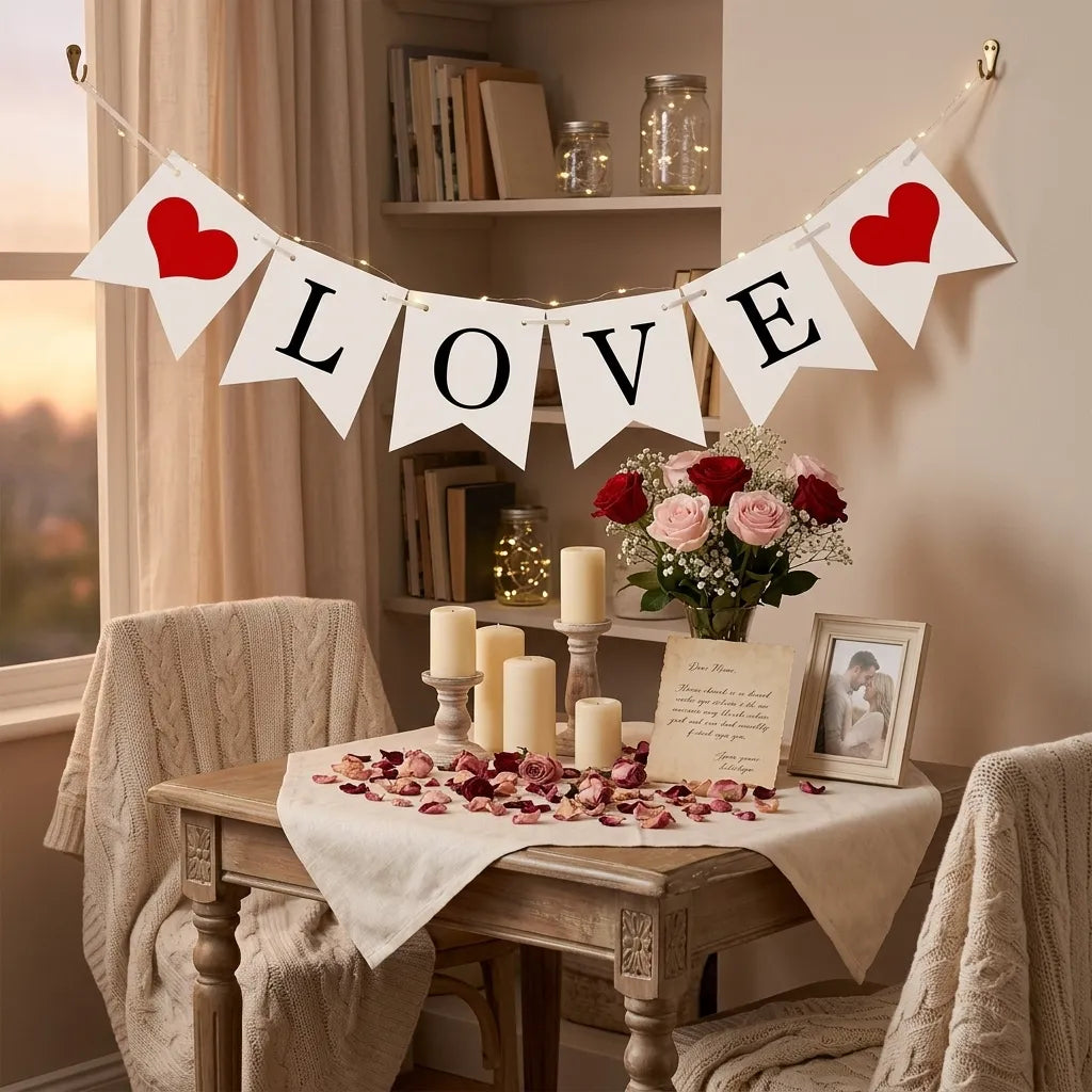 Guirlande Saint-Valentin LOVE Décorative