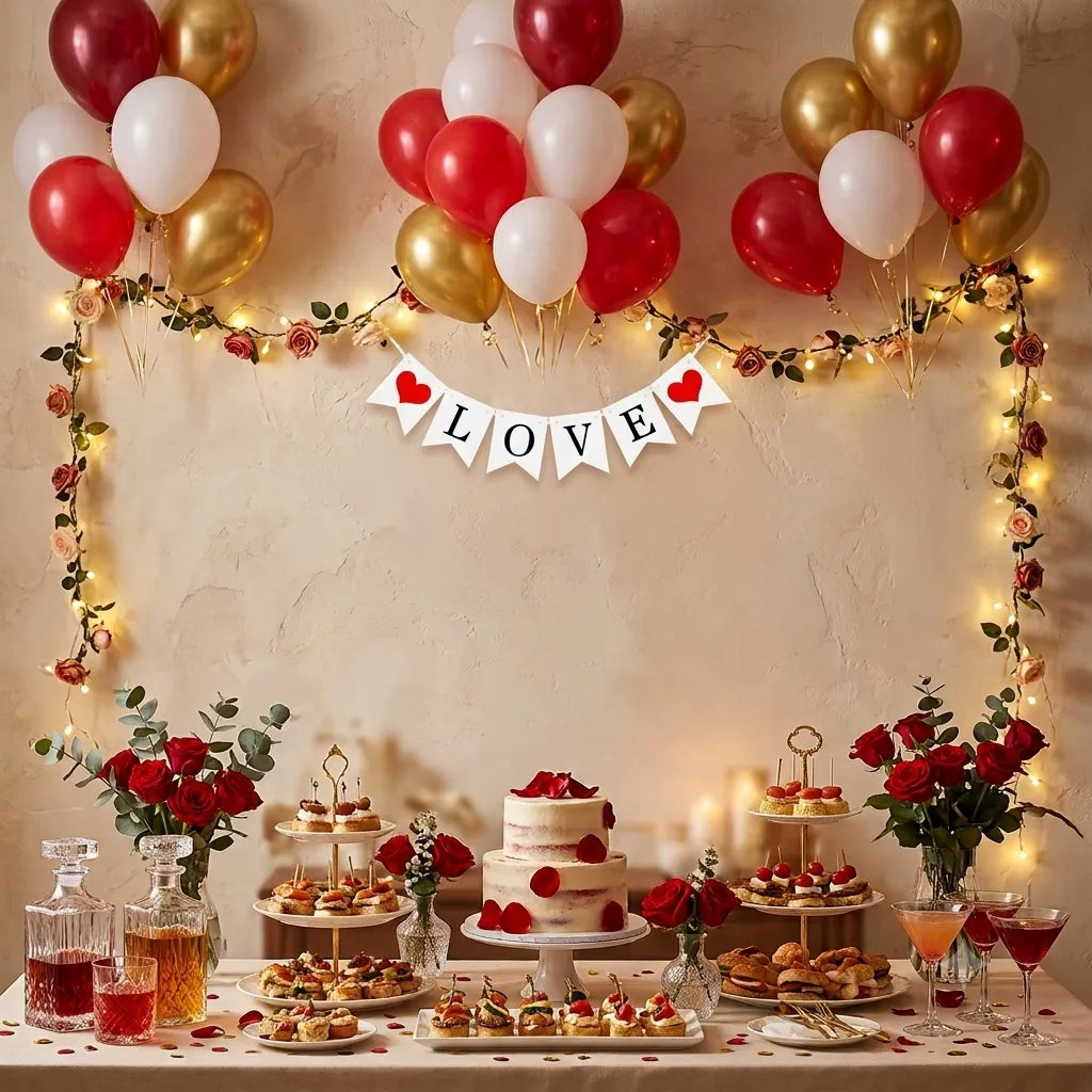 Guirlande Saint-Valentin LOVE Moderne