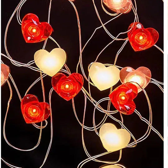 Guirlande Saint-Valentin Rouge et Blanc Chic