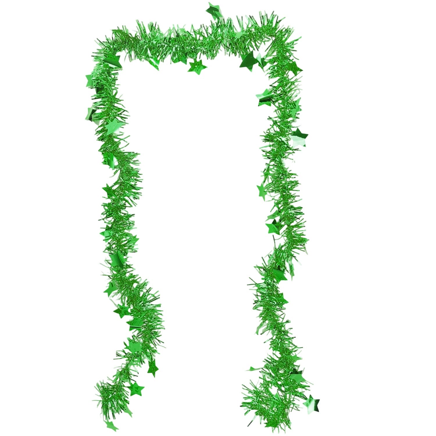 Guirlande Sapin Verte à Étoiles Design