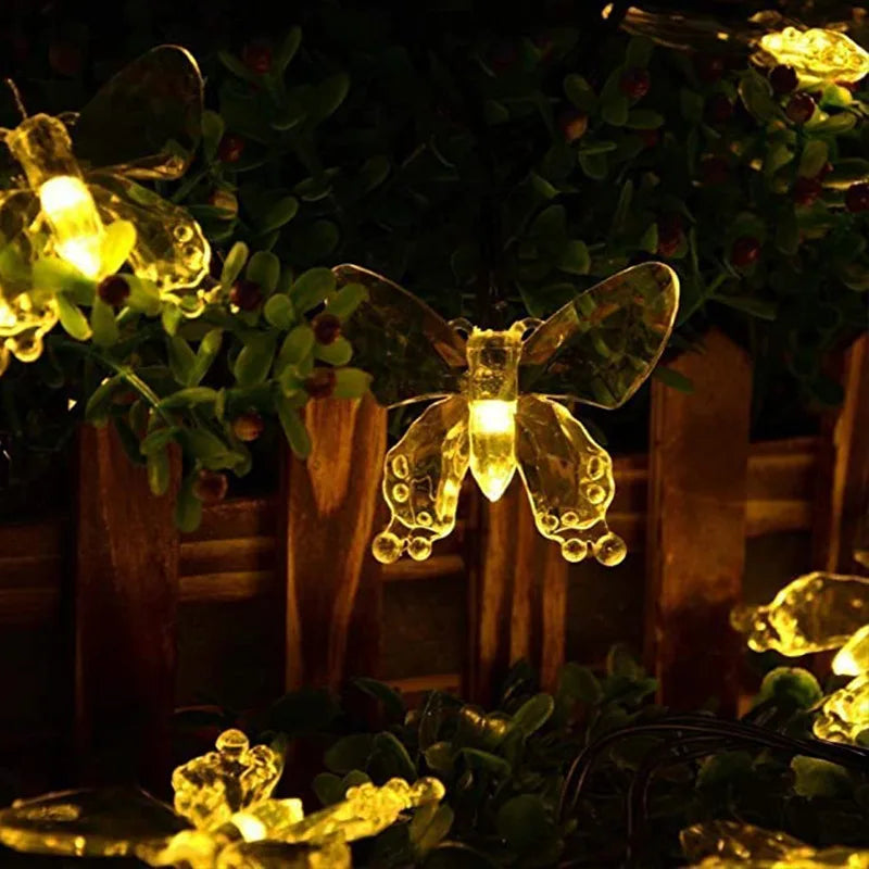 Guirlande Solaire Déco Papillons