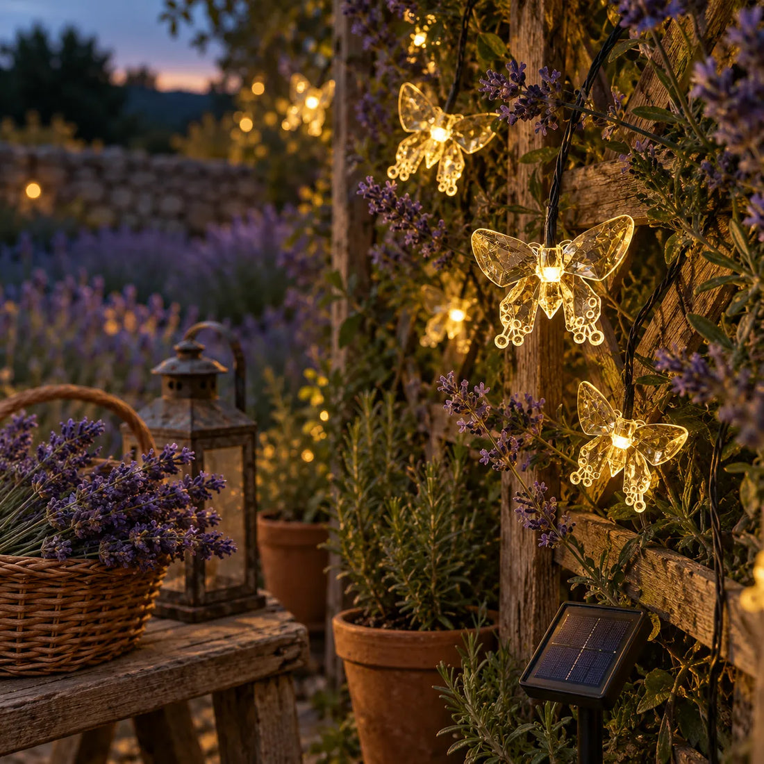 Guirlande Solaire Déco Papillons Harmonieux