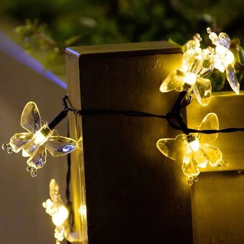 Guirlande Solaire Déco Papillons Lumineux