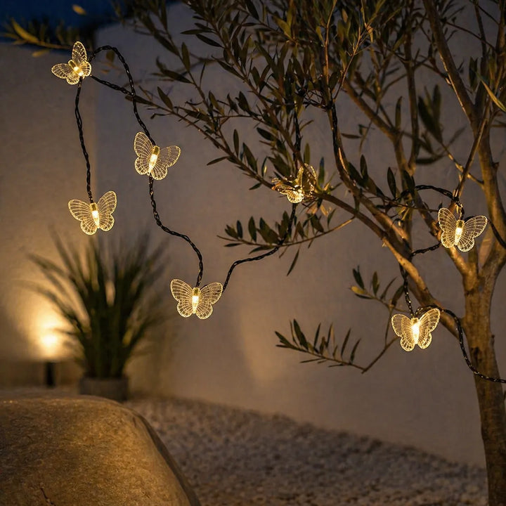 Guirlande Solaire de Papillons