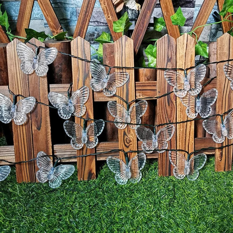 Guirlande Solaire de Papillons Minimaliste