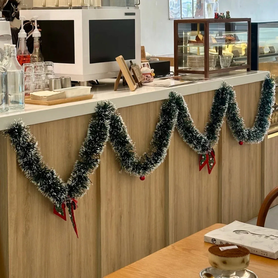 Guirlande Touffue Enneigée Stylé